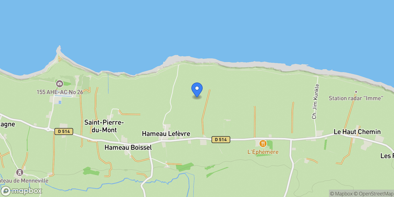 Map showing Saint-Pierre-du-Mont, Normandy, France.