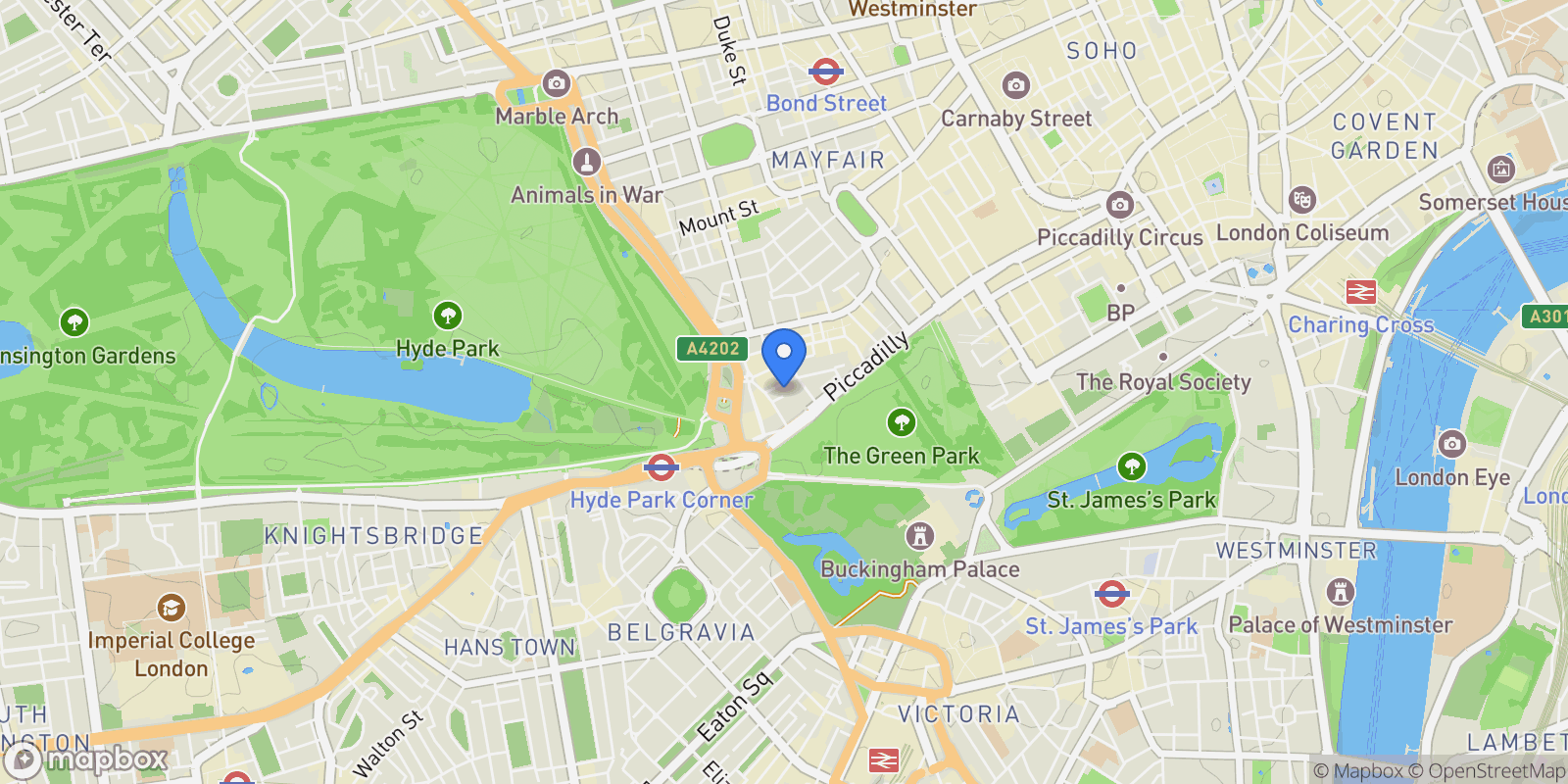 Map showing Park Towers, London, England, United Kingdom.