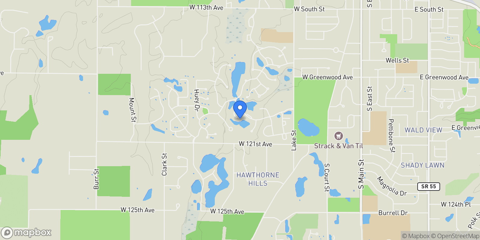 Map showing 964 Ryan Court, Crown Point, IN 46307, Crown Point, Indiana, United States.