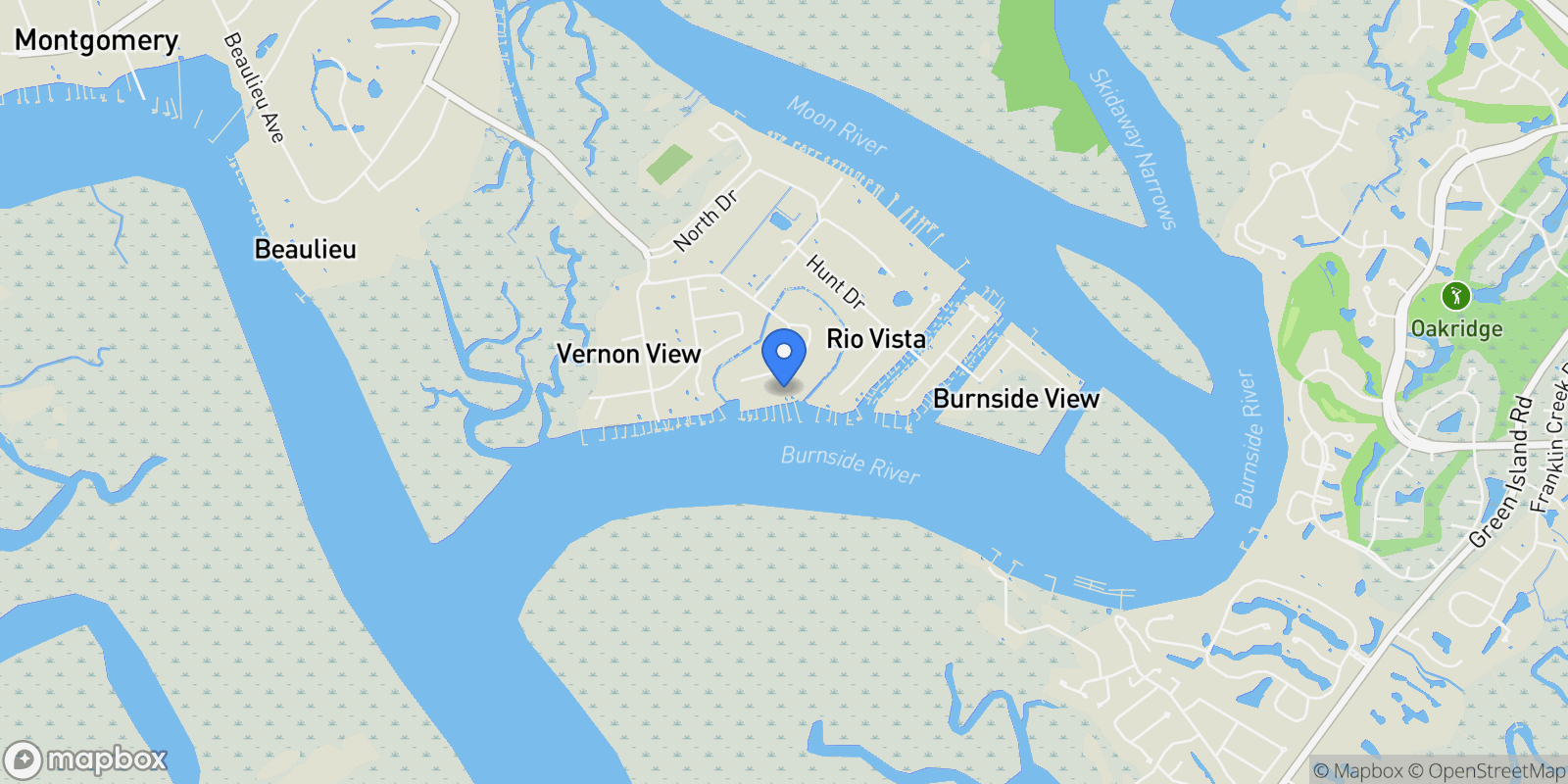 Map showing 348 Island Road Road, Savannah, Georgia, United States.