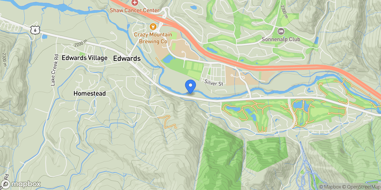 Map showing 8 Rue Riviere Road, Edwards, CO, 81632, USA, Edwards, Colorado, United States.
