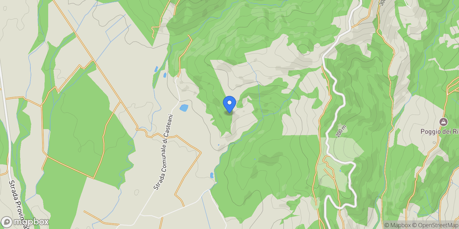 Map showing Arezzo, AR, Tuscany, Italy.