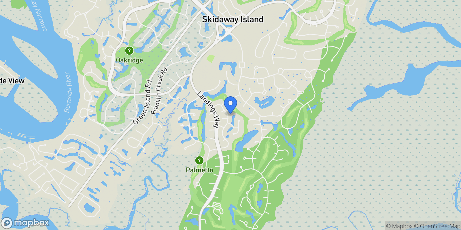 Map showing 29 Black Hawk Trail, Savannah, Georgia, United States.