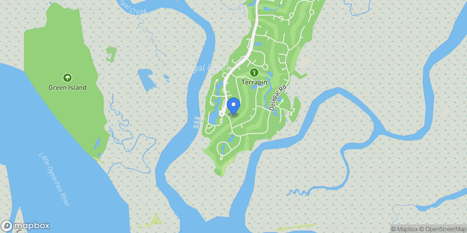 Map showing 31 Sweetgum Crossing, Savannah, Georgia, United States.