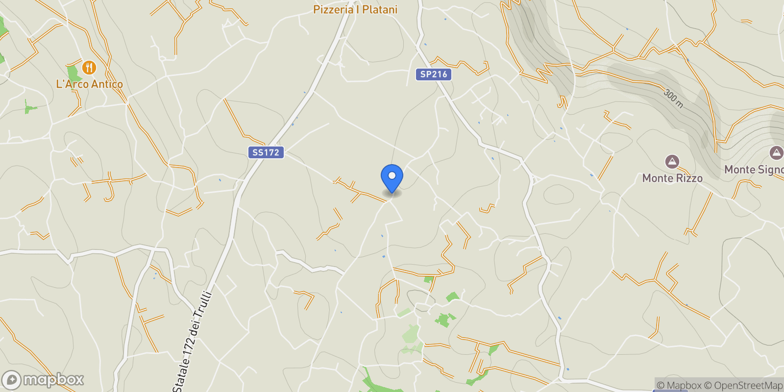 Map showing Apulia, Italy.