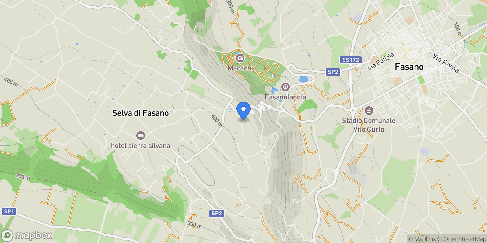 Map showing Selva di Fasano, Apulia, Italy.