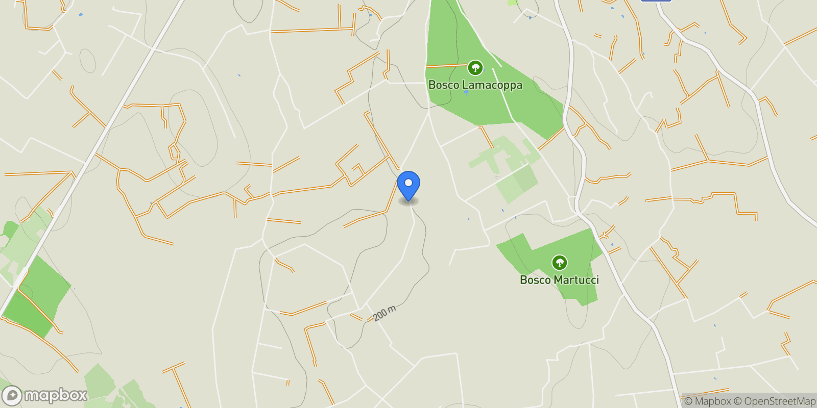 Map showing Apulia, Italy.