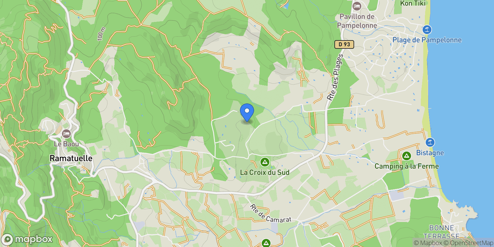 Map showing Ramatuelle, Provence-Alpes-Côte d'Azur, France.