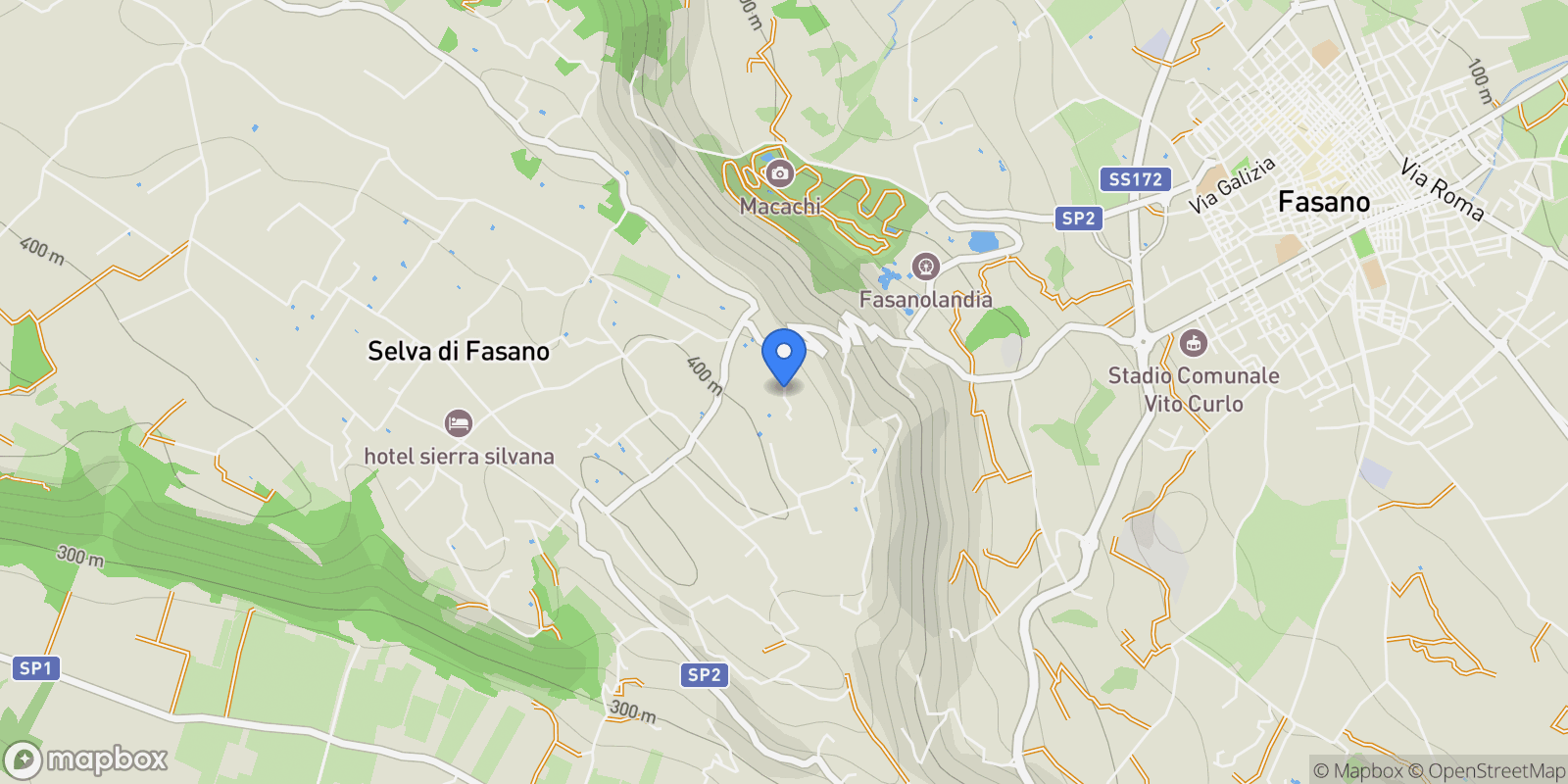 Map showing Selva di Fasano, Apulia, Italy.