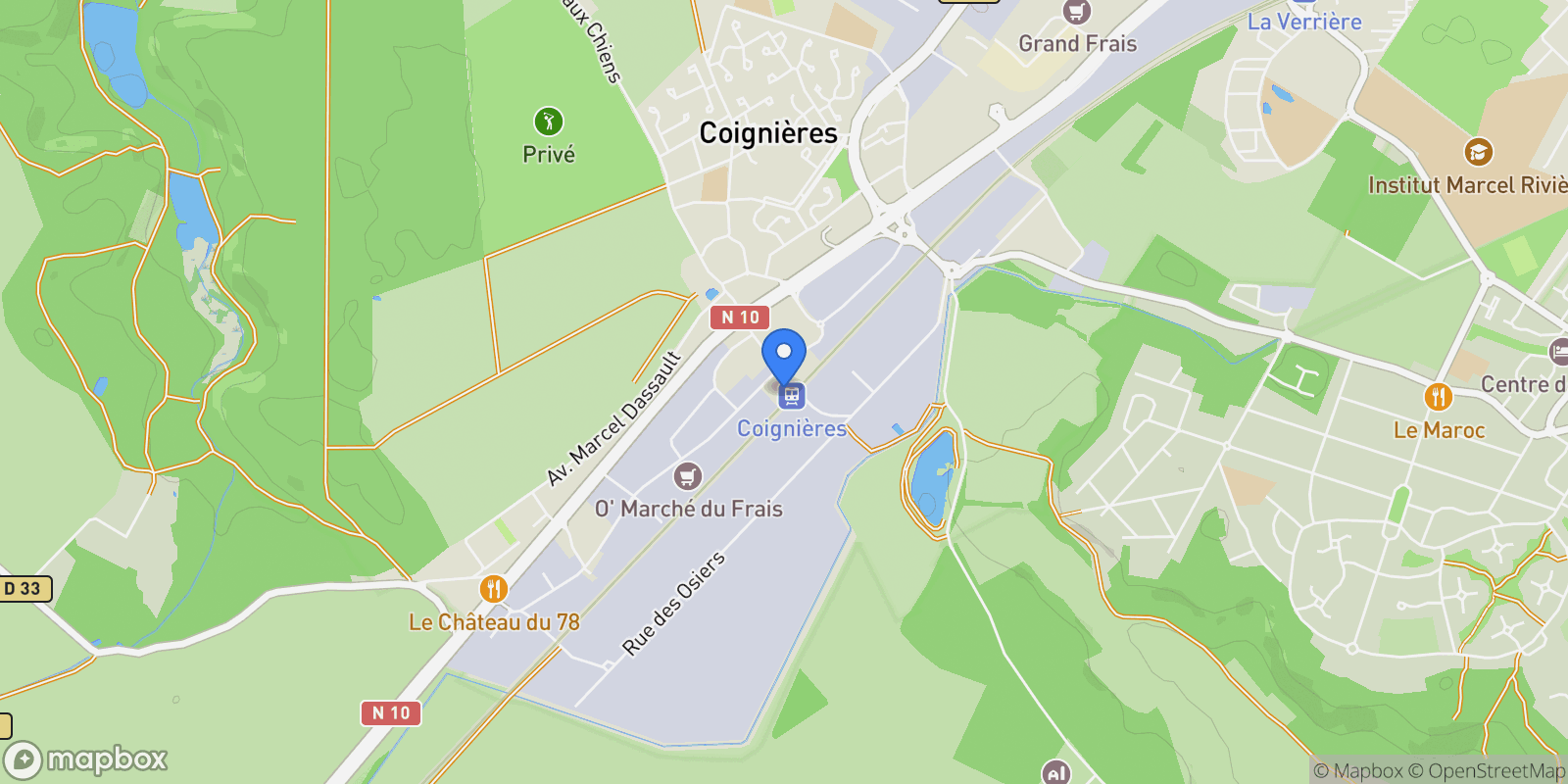 Map showing Coignières, Coignières, Coignières, Île-de-France, France.