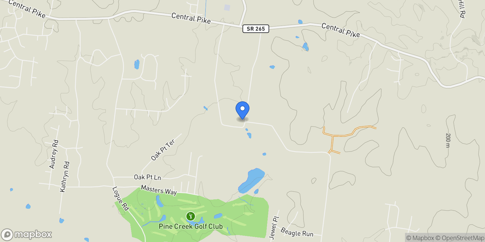 Map showing 2115 Harkreader Rd, Mt. Juliet, Tennessee, United States.