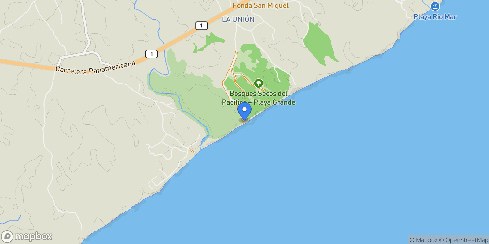 Map showing Las Uvas, Panama, Panama.