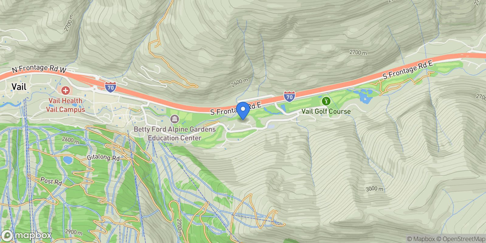 Map showing 1125 Hornsilver Circle, Vail, CO, 81657, Vail, Colorado, United States.