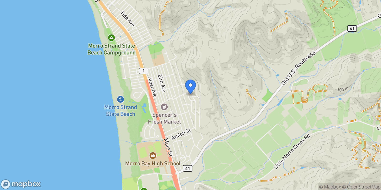 Map showing 2637 Laurel Avenue , Morro Bay, CA 93442, Morro Bay, California, United States.