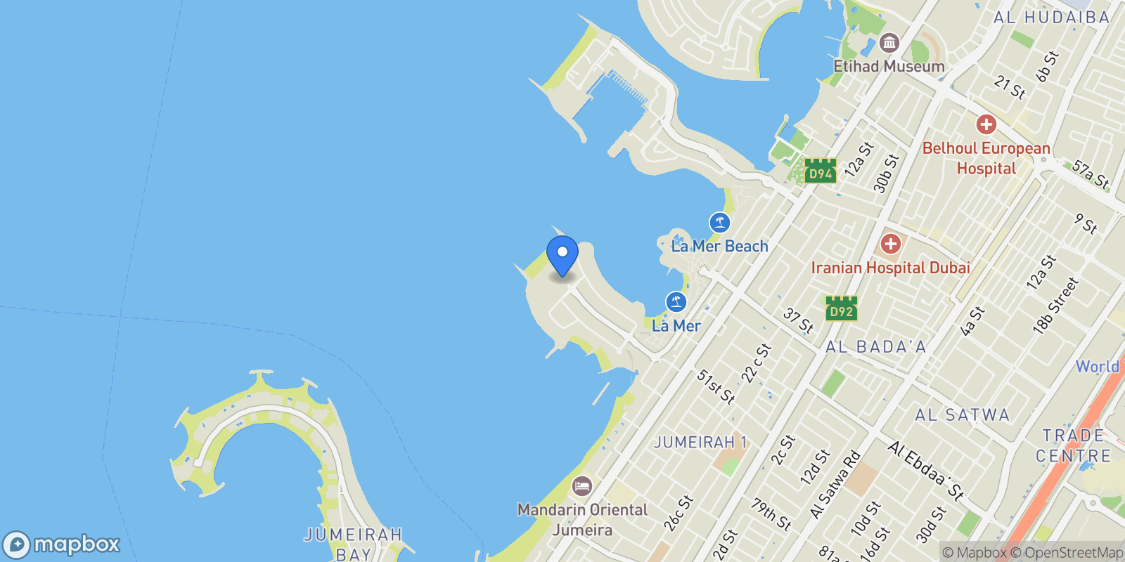 Map showing Dubai, Dubai, United Arab Emirates.