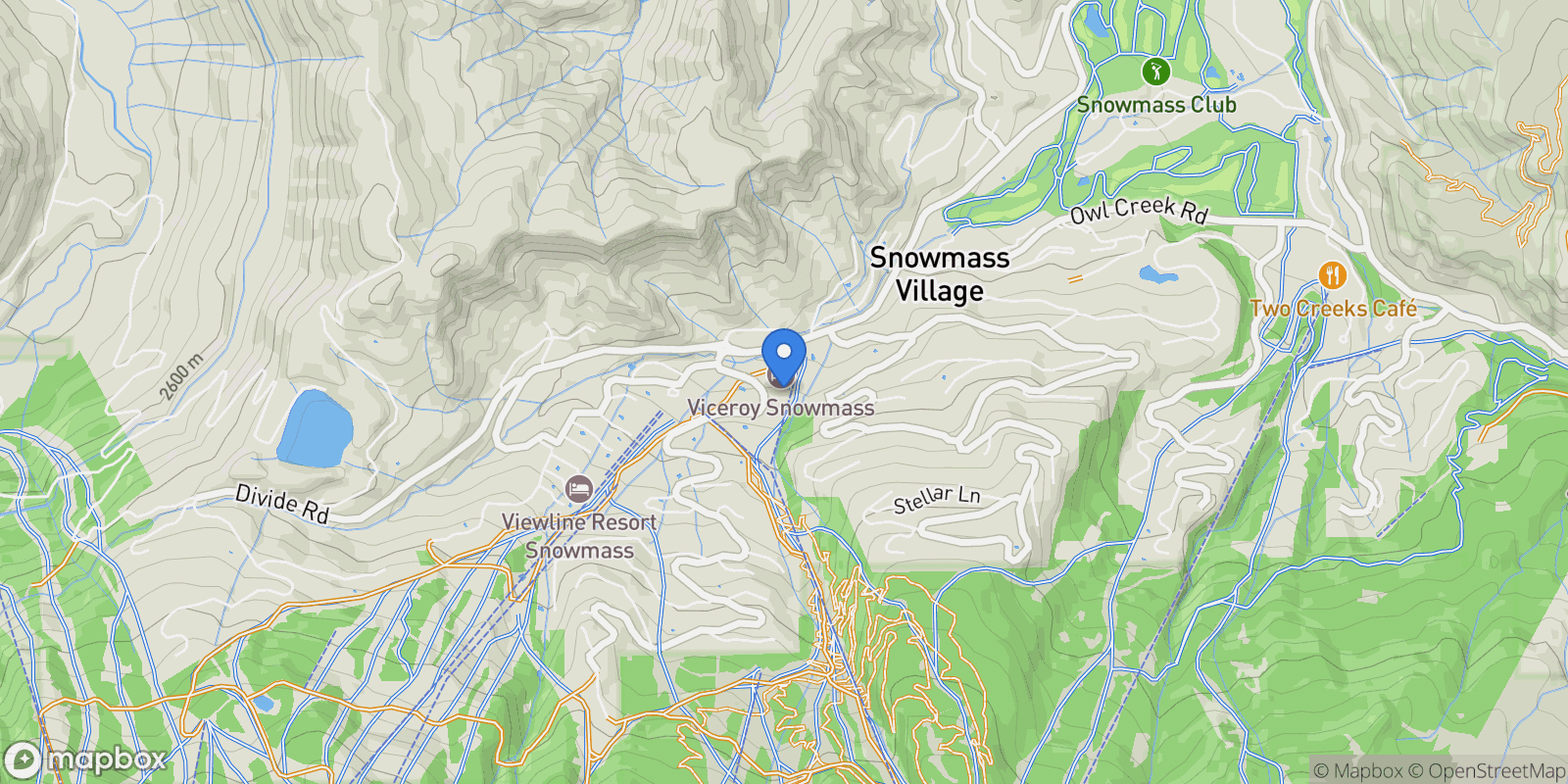 Map showing 130 Wood Road, #654, Snowmass Village, CO, 81615, USA, Aspen, Colorado, United States.