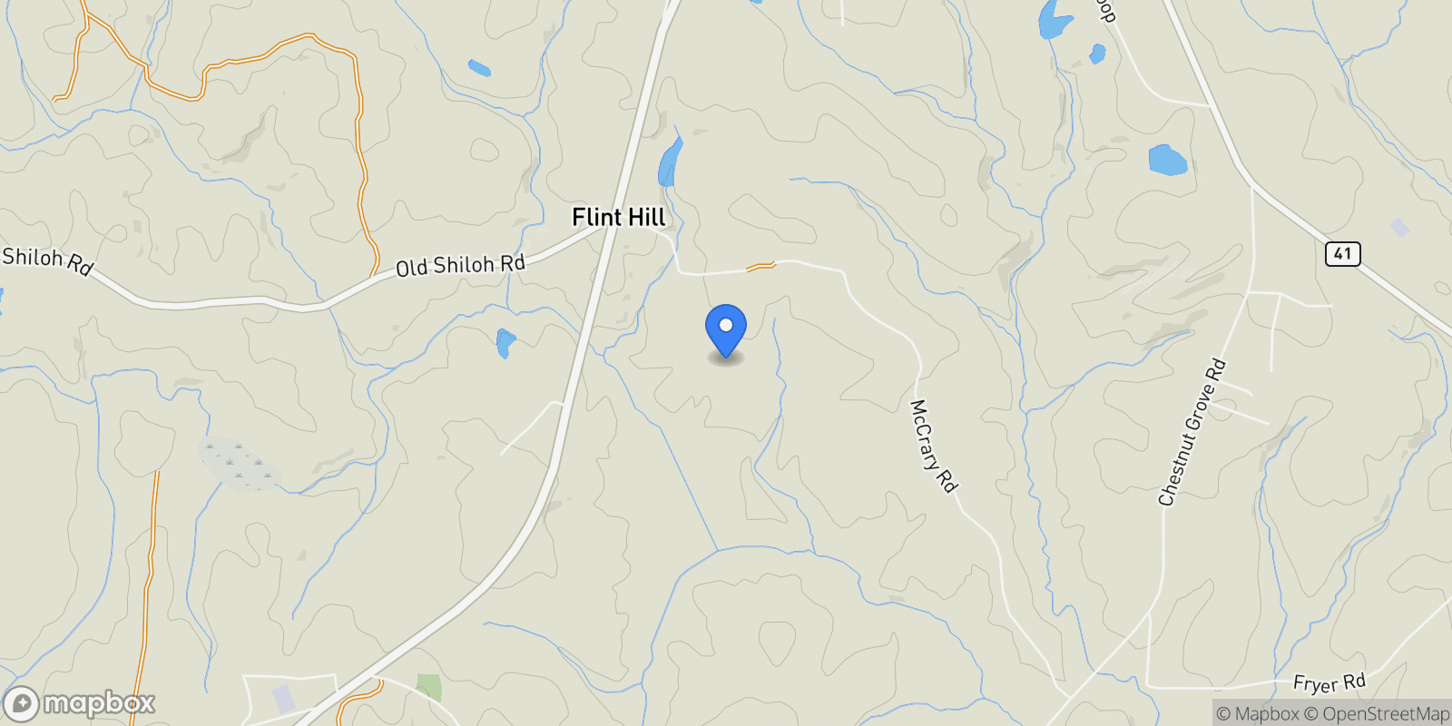 Map showing Shiloh, Georgia, United States.