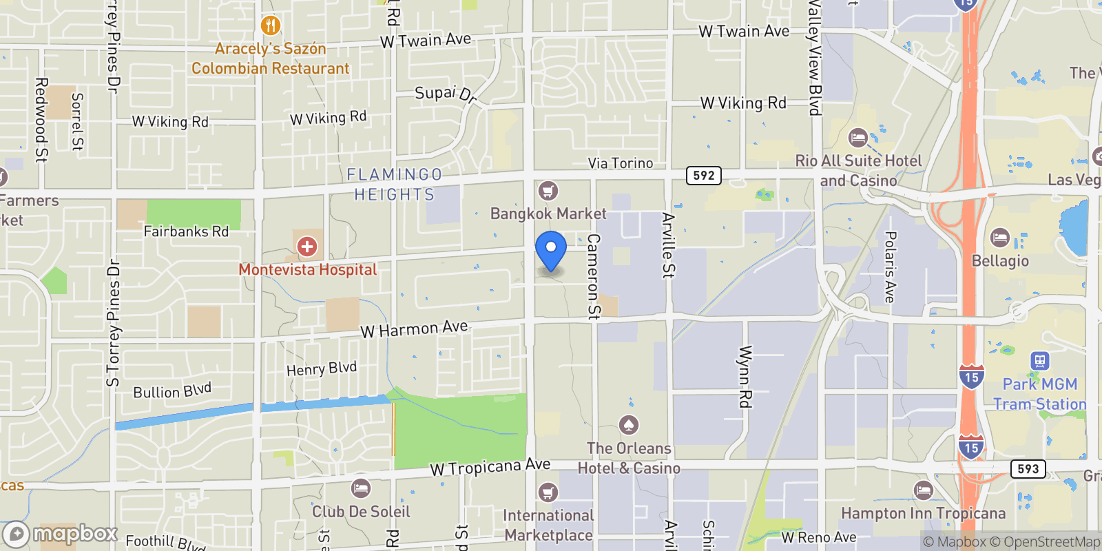 Map showing LAS VEGAS , LAS VEGAS, Las Vegas, Nevada, United States.