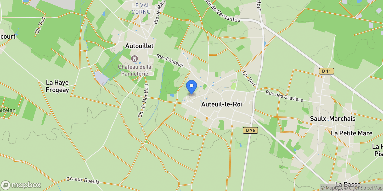 Map showing Montfort-l'Amaury, Île-de-France, France.