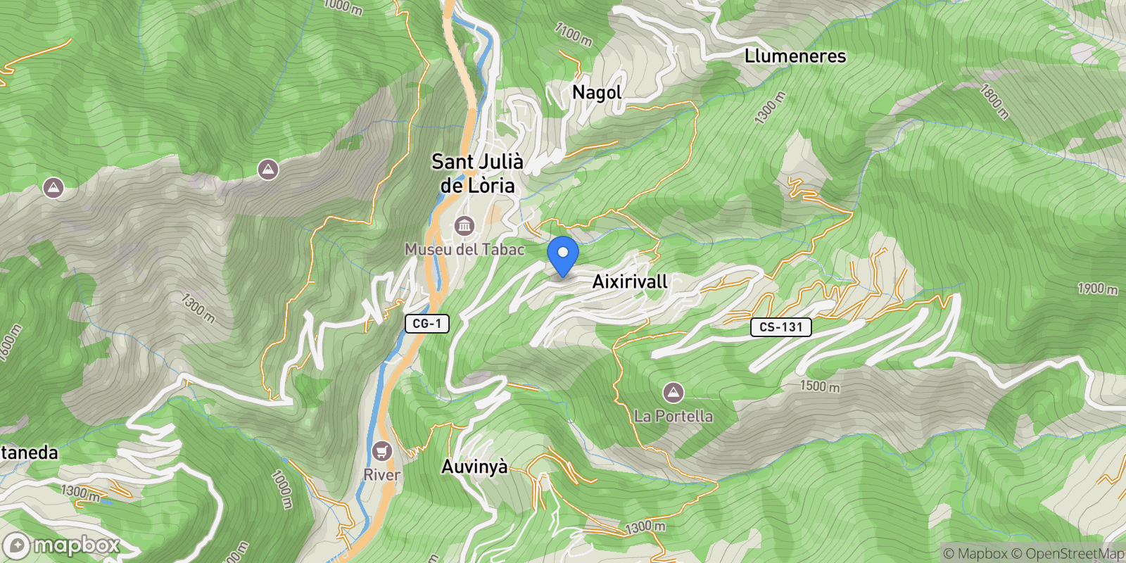 Map showing Aixirivall, 06 AD600, Aixirivall, Sant Julià de Lòria, Andorra.