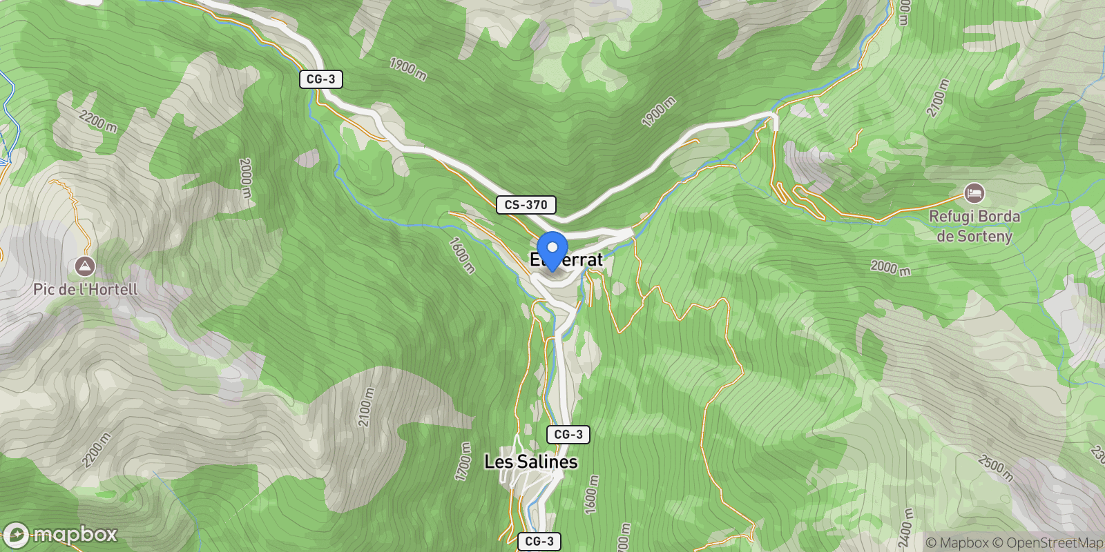 Map showing Serrat (El), 05 AD300, Ordino, Andorra.