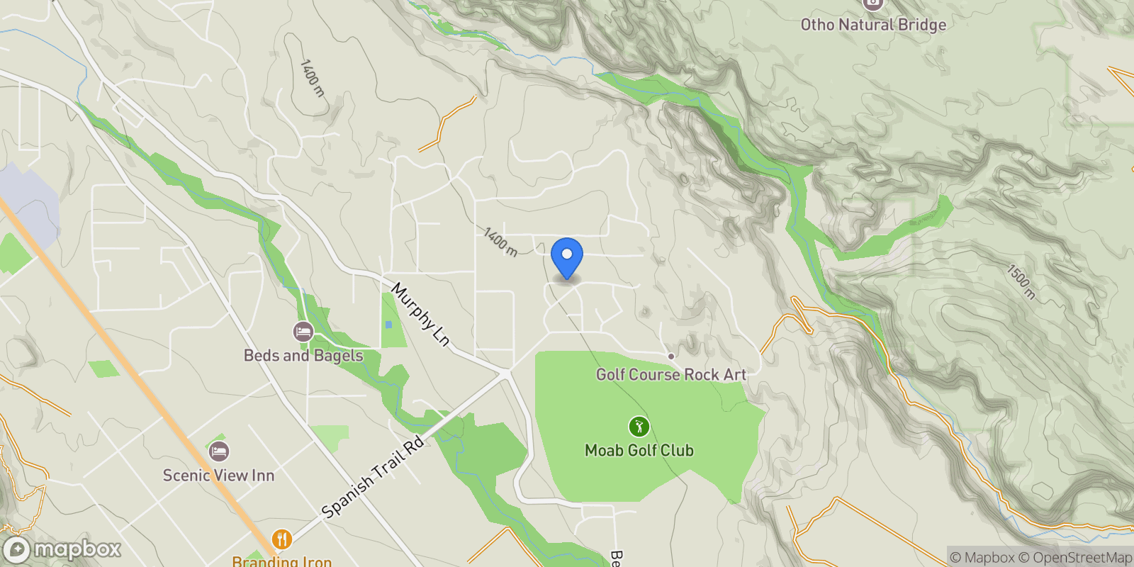 Map showing 2197 RIO VERDE, Moab, Utah, United States.