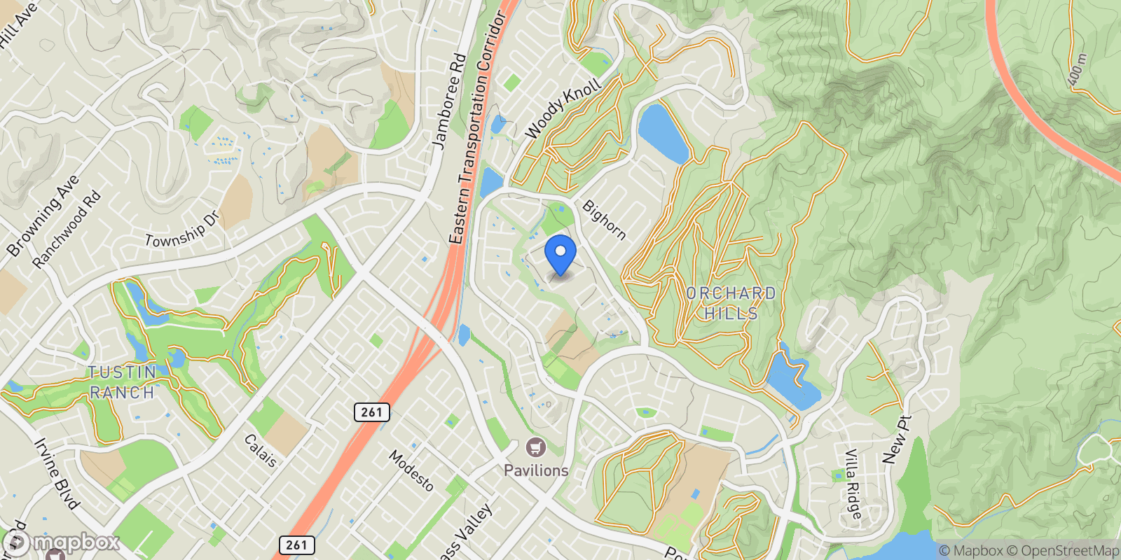 Map showing 117 Andirons, Irvine, California, United States.