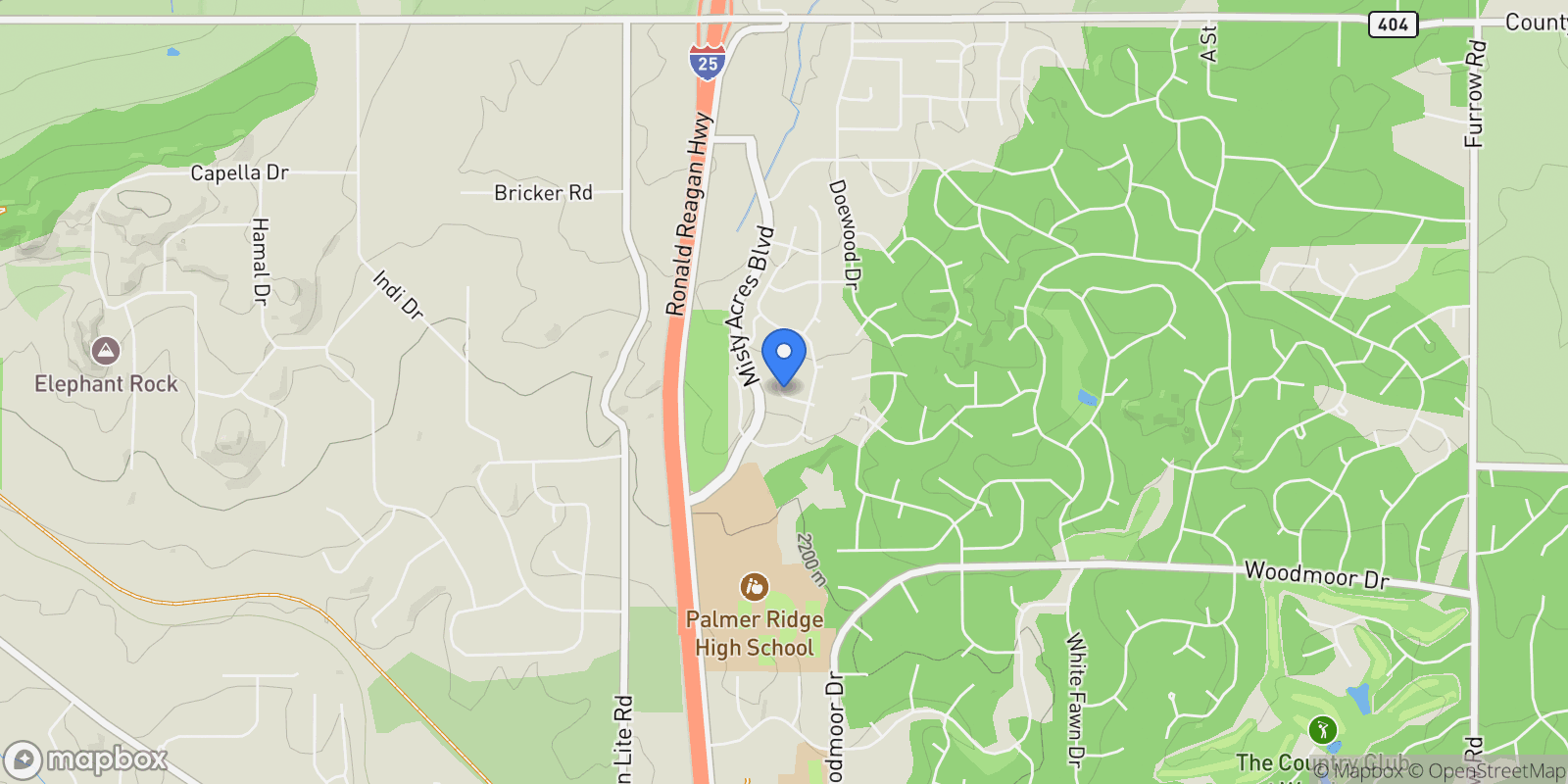 Map showing 19631 Still River Court, Monument, CO 80132, Monument, Colorado, United States.