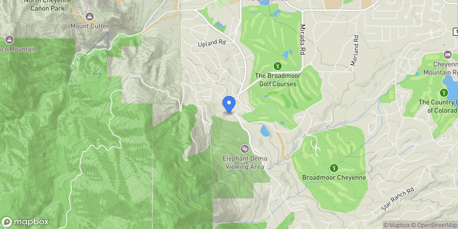 Map showing 1520 Napoli Way, Colorado Springs, CO 80906, Colorado Springs, Colorado, United States.