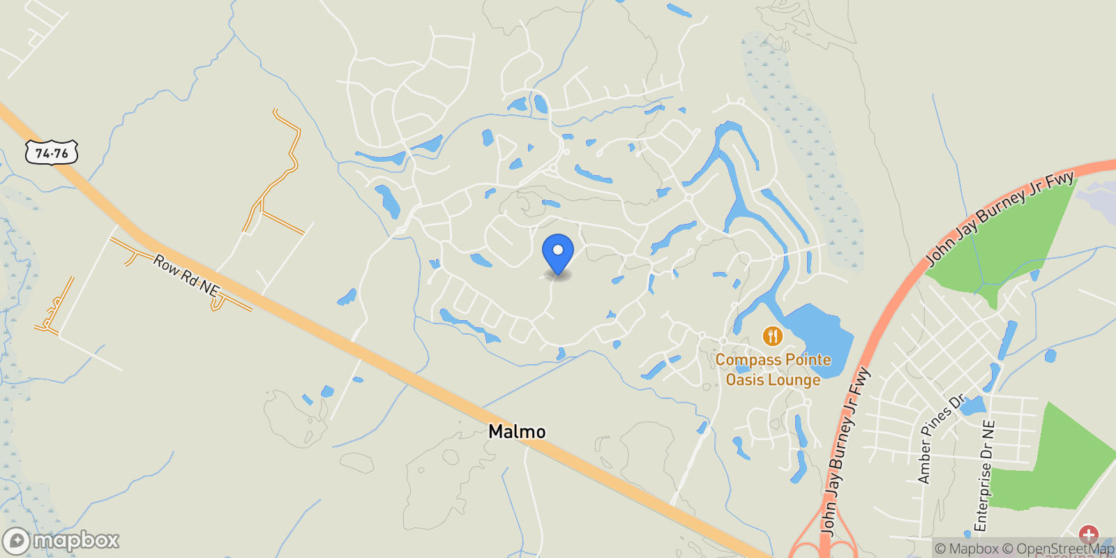 Map showing 2393 Red Birch Trail NE, Northwest, North Carolina, United States.