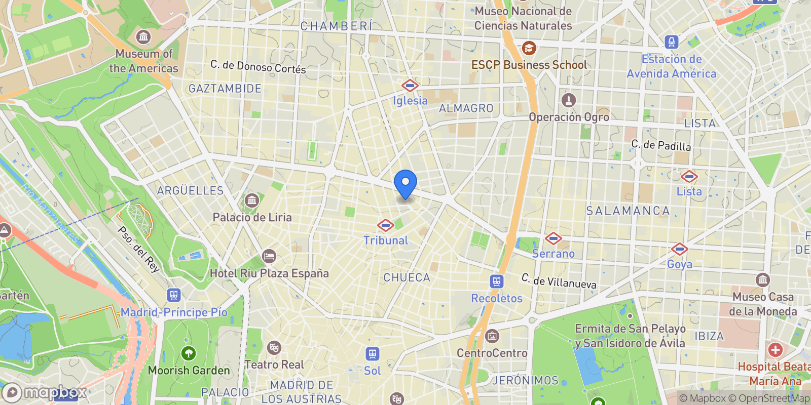 Map showing Centro, Madrid, Madrid, Centro, Madrid, Spain.
