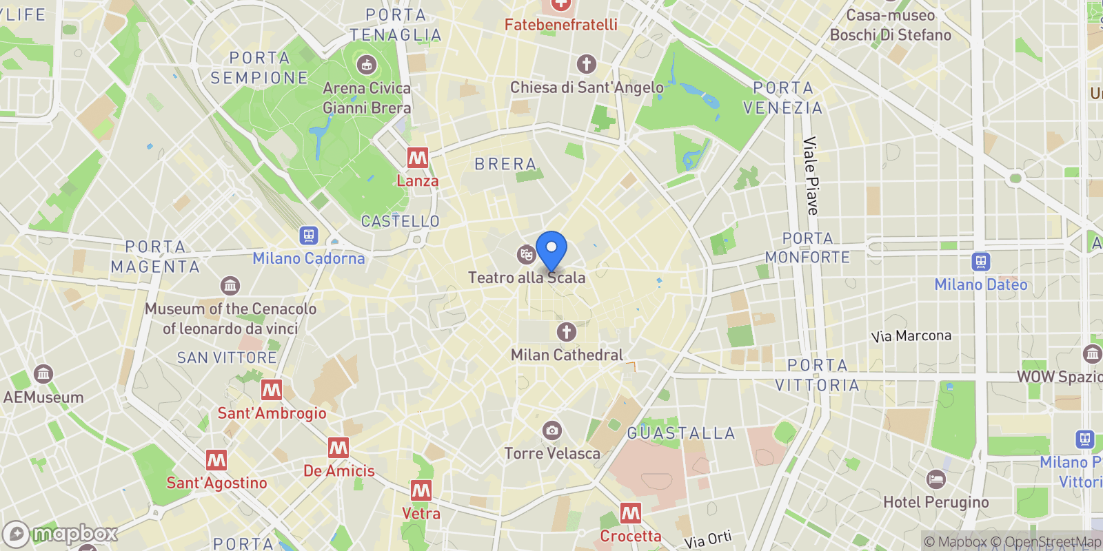 Map showing Via Antonio Lecchi, 10">, Milan, Lombardy, Italy.