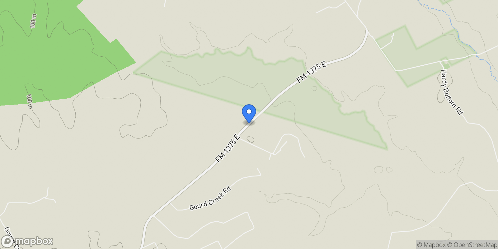 Map showing 2415 Fm 1375 Road E, Huntsville, TX 77340, Huntsville, Texas, United States.