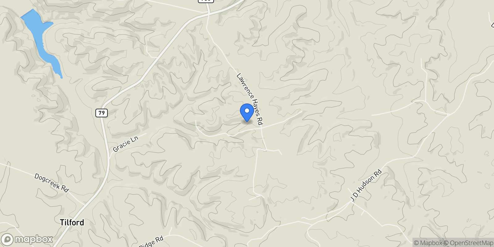 Map showing 108 LINDSEY Lane, Caneyville, Kentucky, United States.