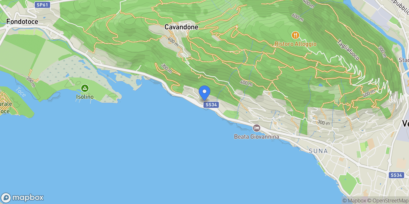 Map showing Via Bel Sito, 28924 Località Tre Ponti VB, Italy, Località Tre Ponti, Piedmont, Italy.