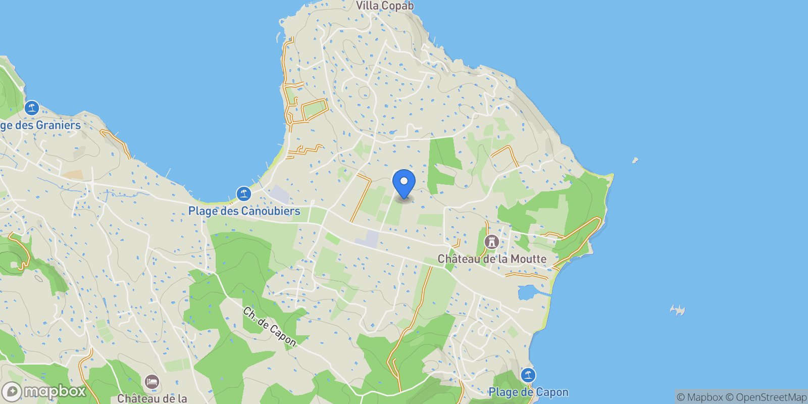 Map showing Saint-Tropez, Provence-Alpes-Côte d'Azur, France.