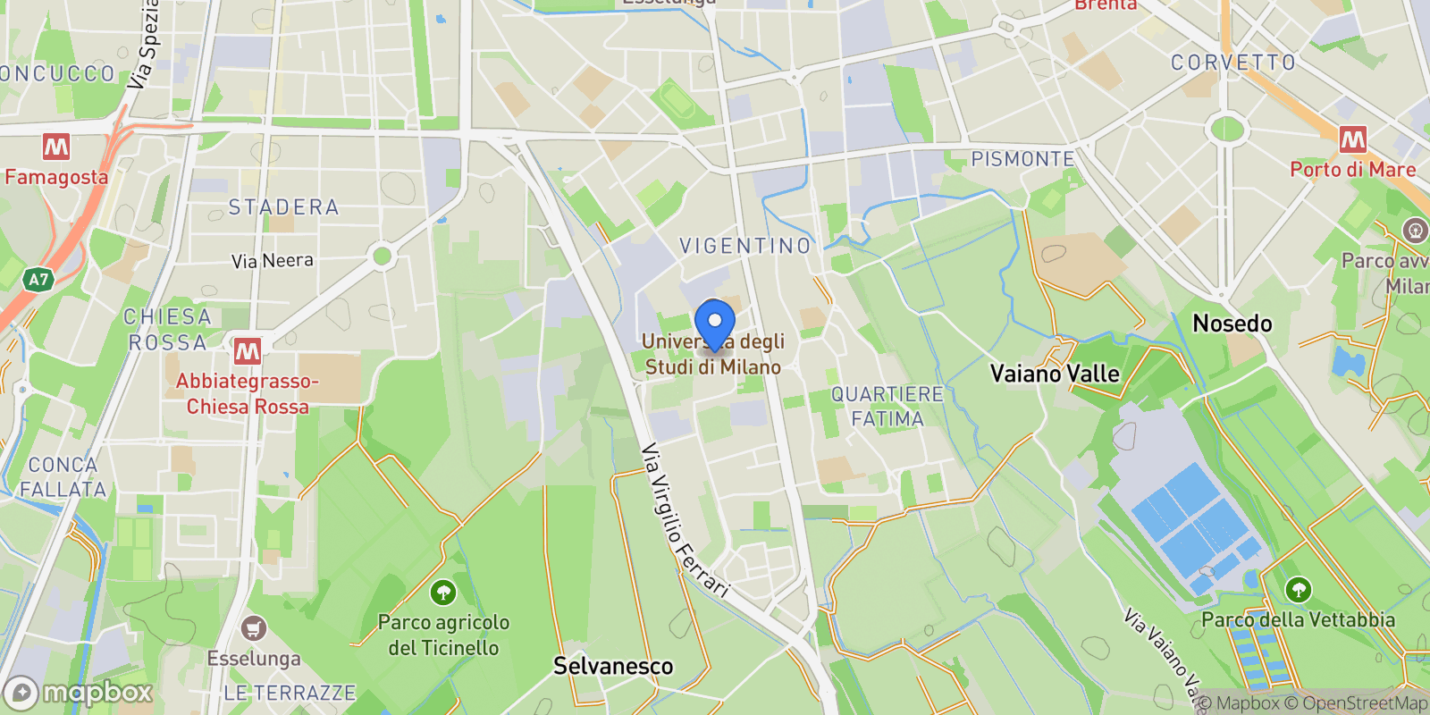 Map showing Via Monti Sabini, Milan, Lombardy, Italy.