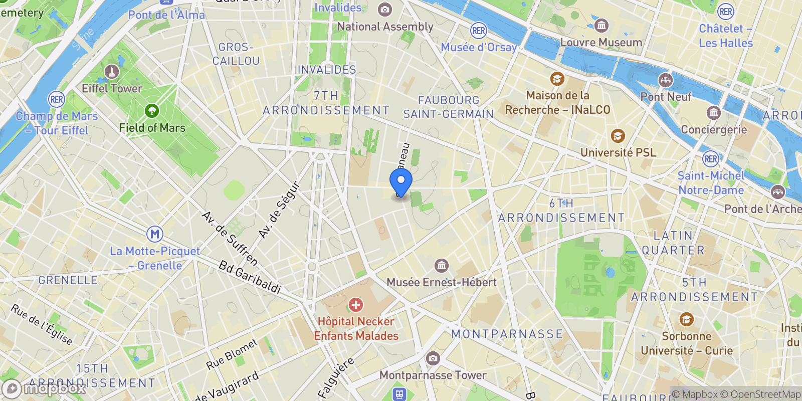 Map showing 5ème étage, paris, Paris, Île-de-France, France.