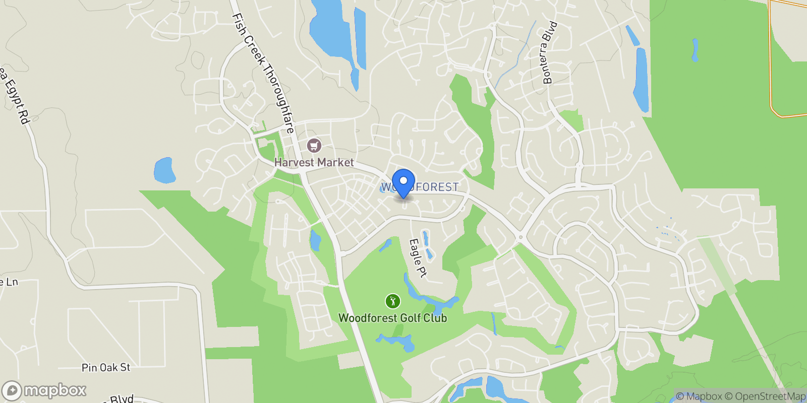 Map showing 110 Quintana Court, Montgomery, TX 77316, Montgomery, Texas, United States.