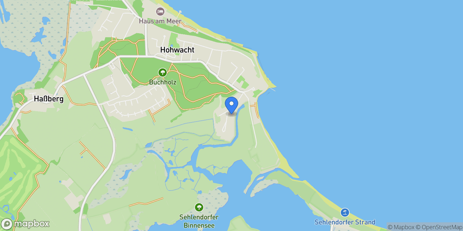 Map showing Hohwacht (Ostsee), Schleswig-Holstein, Hohwacht (Ostsee), Hohwacht, Schleswig-Holstein, Germany.