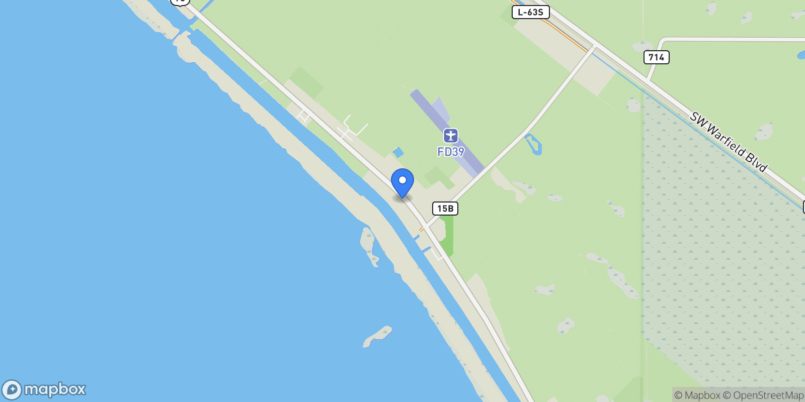 Map showing 12424 Us Highway 441 SE , Okeechobee, FL 34974, Buckhead Ridge, Florida, United States.
