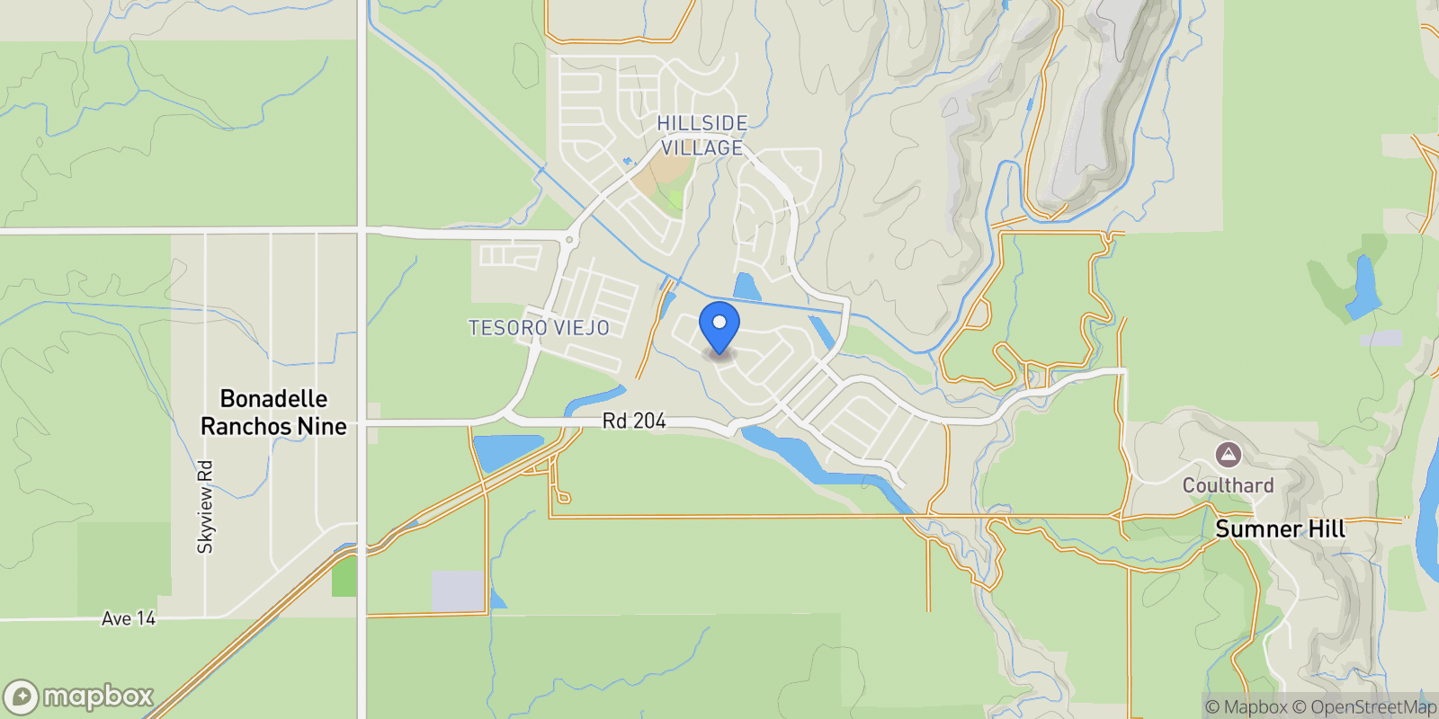 Map showing 1023 Beaver Pond Loop, Madera, CA 93636, Madera, California, United States.
