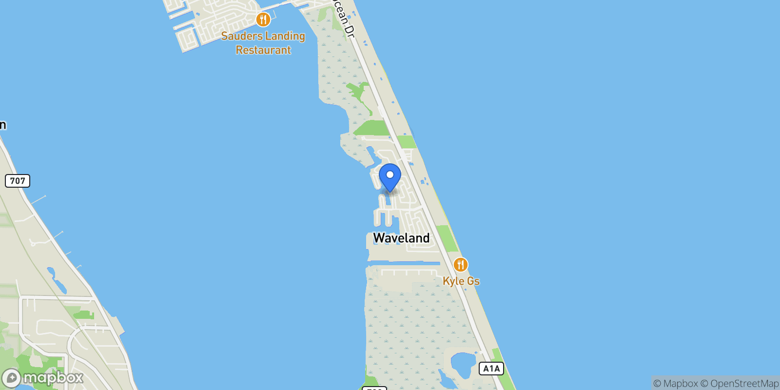 Map showing 10701 S Ocean Drive Unit# 823, Jensen Beach, FL 34957, Jensen Beach, Florida, United States.