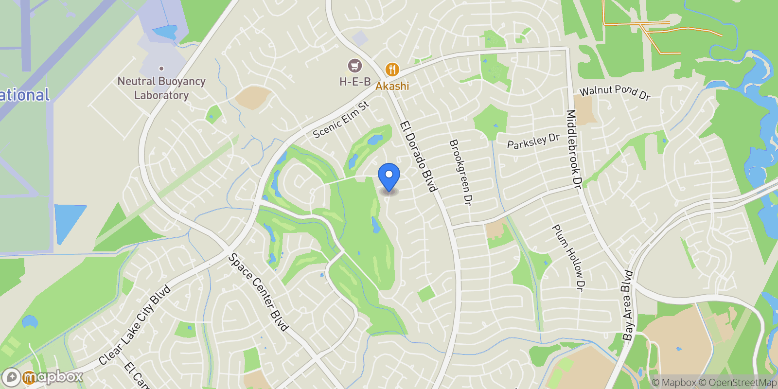 Map showing 3307 Acorn Wood Way, Houston, TX 77059, Houston, Texas, United States.