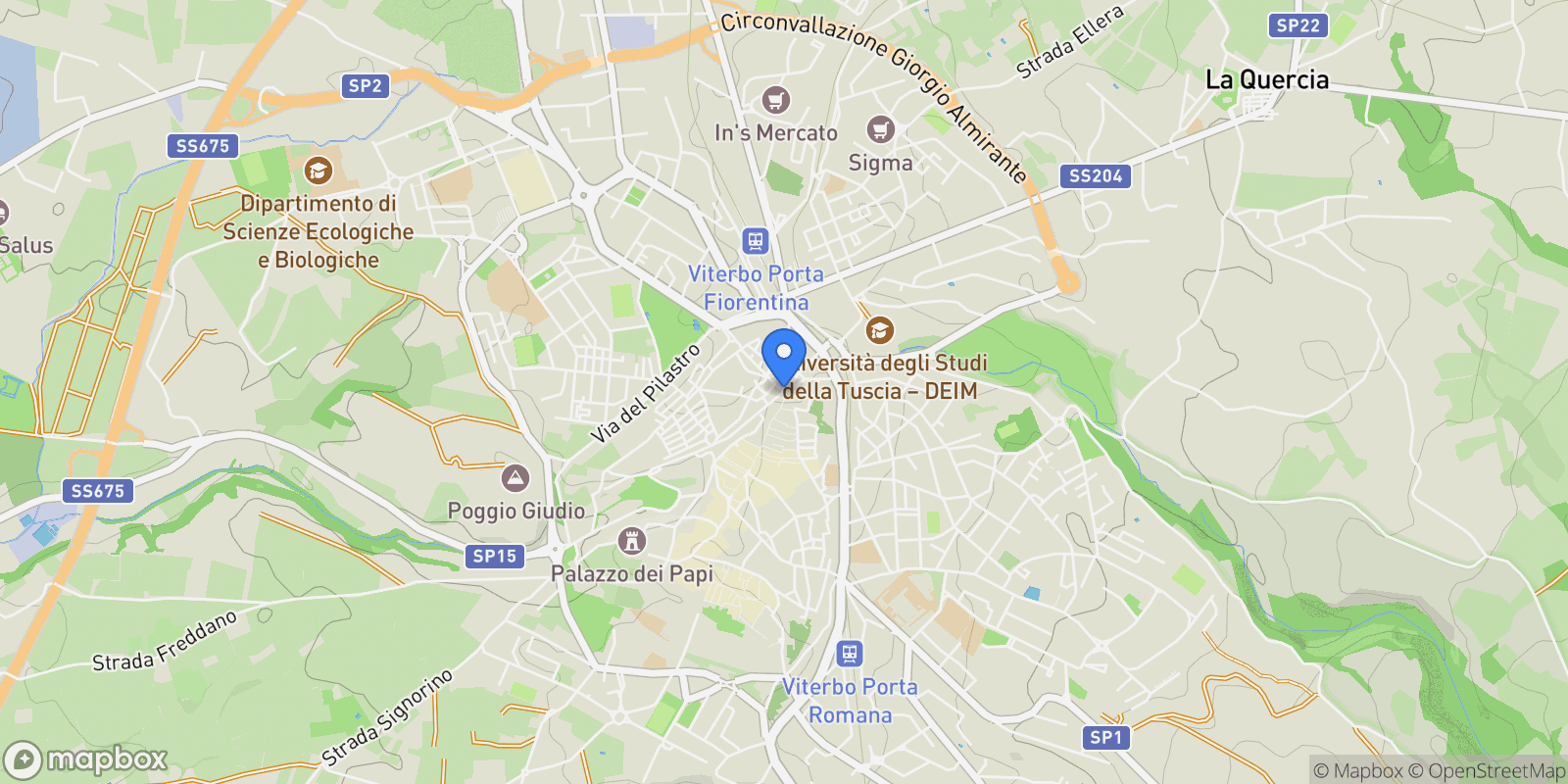 Map showing Lazio, Viterbo, Lazio, Italy.
