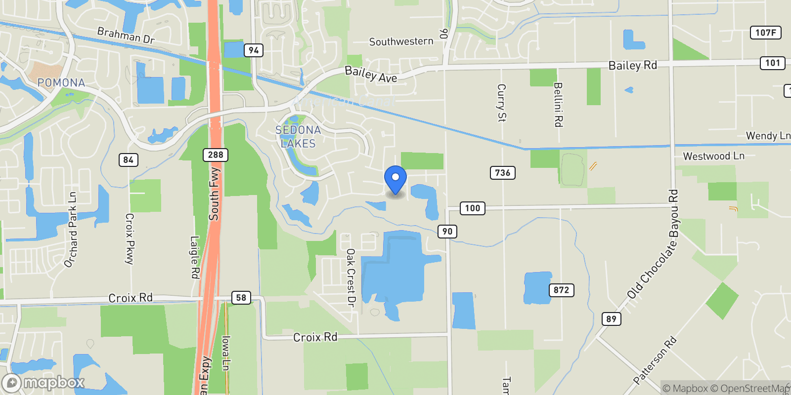 Map showing 4303 Limestone Terrace, Manvel, TX 77578, Manvel, Texas, United States.