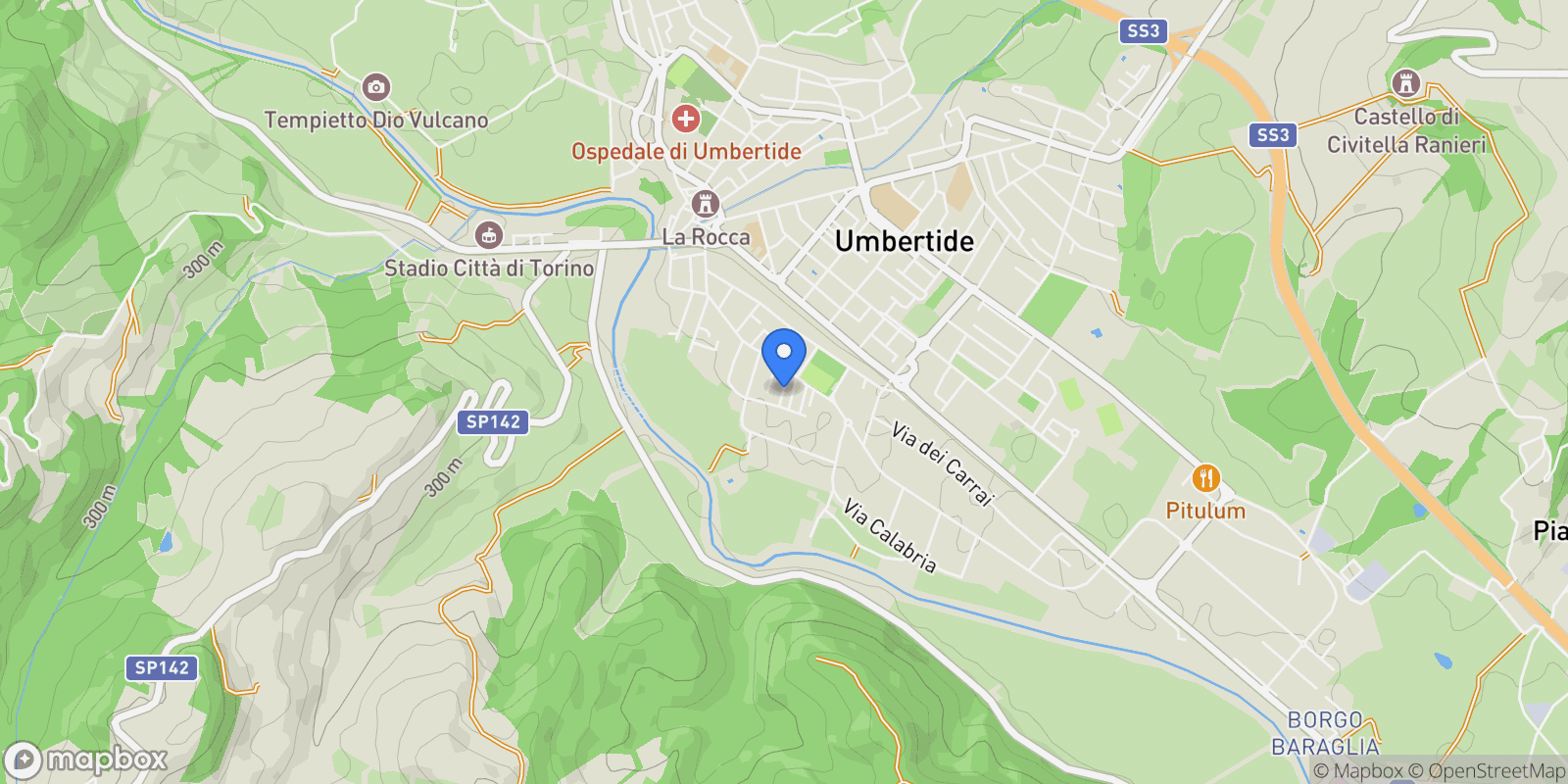 Map showing Umbria, Umbertide, Umbria, Italy.