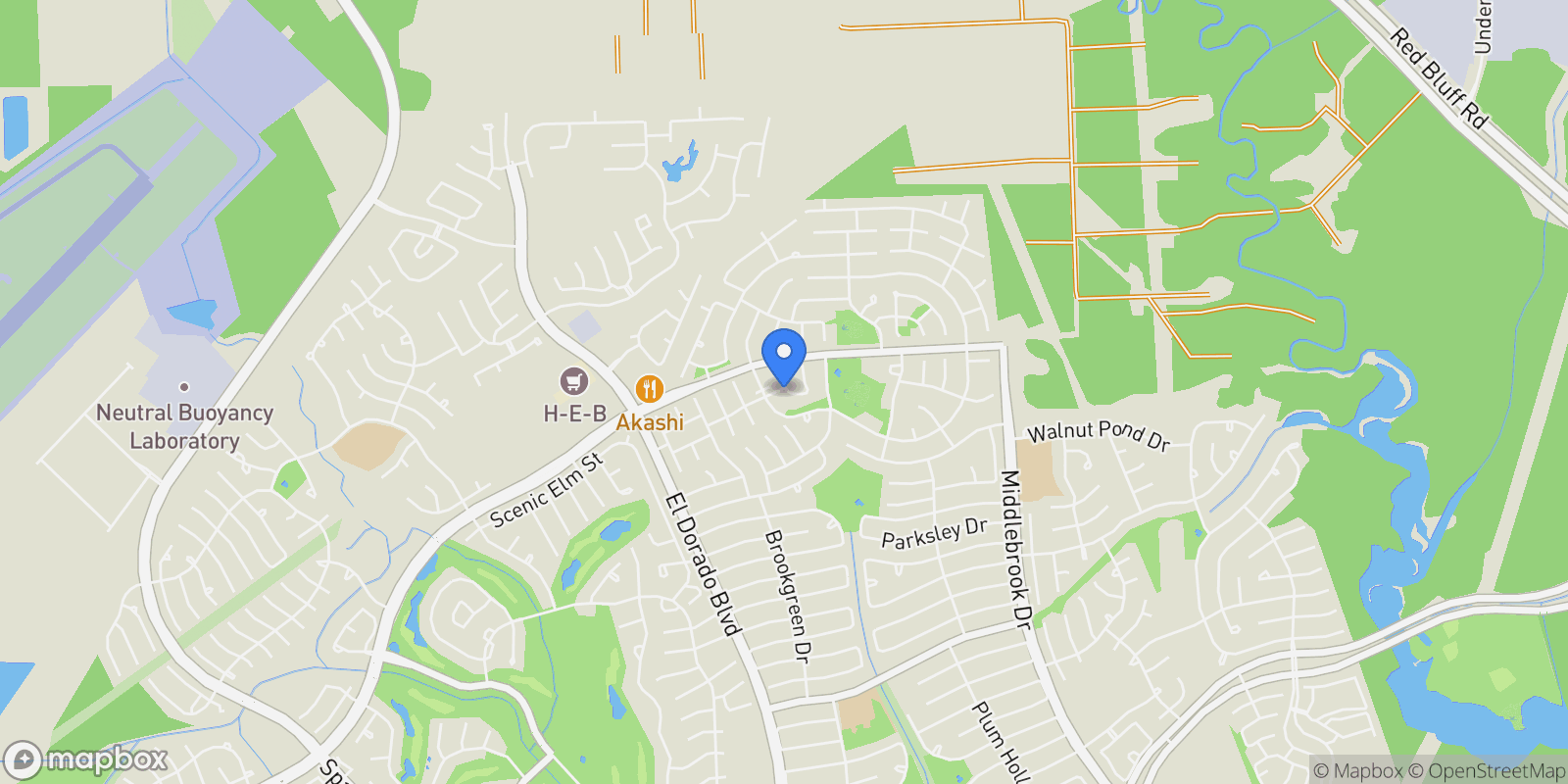 Map showing 3919 Park Circle Way, Houston, TX 77059, Houston, Texas, United States.