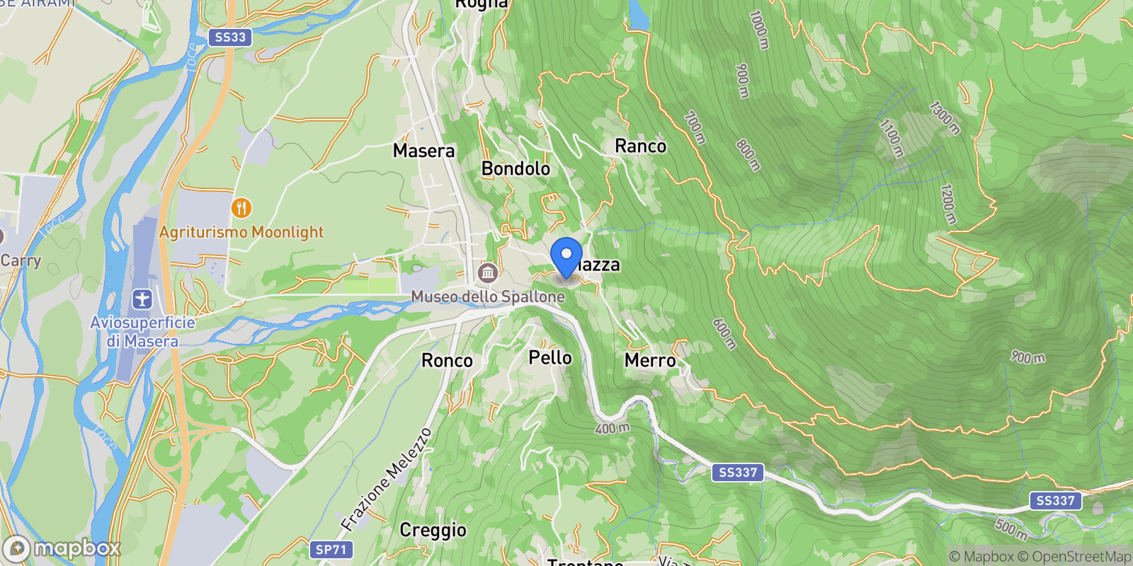 Map showing Via Veriago, 28855 Masera VB, Italy, Piedmont, Italy.