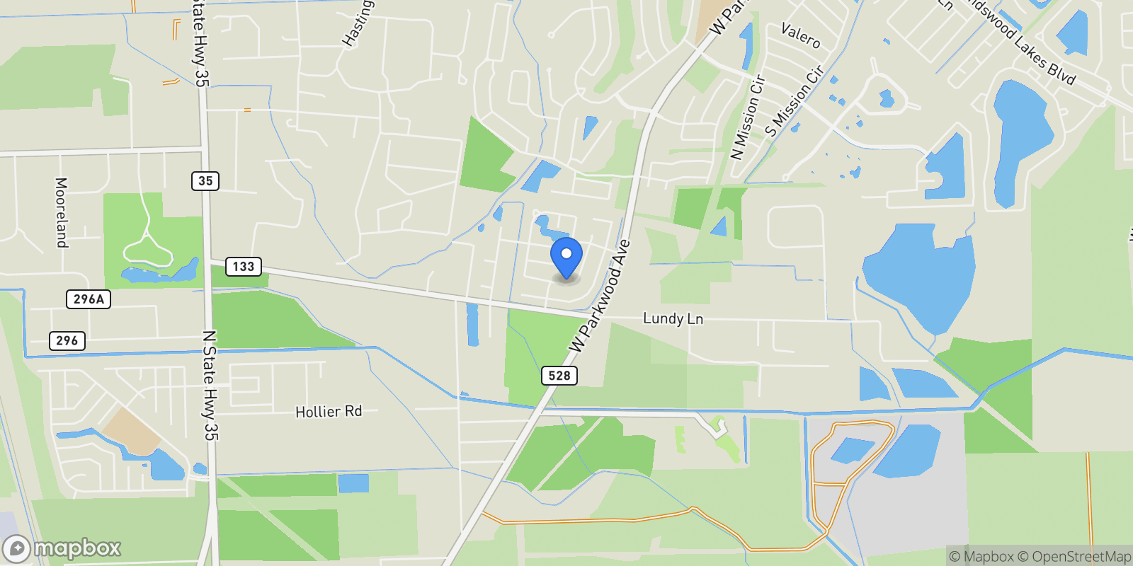 Map showing 2874 Love Lane, Friendswood, TX 77546, Friendswood, Texas, United States.